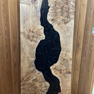 レジン天板②　ポプラ×ブラックスモーク